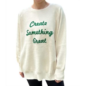 Women's Create Something Great Sweater - Charlotte Avery - 1 of 3