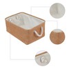 REGALWOVEN Cotton Collapsible Lightweight Sturdy Open Storage Bins 3 Pcs - 3 of 4