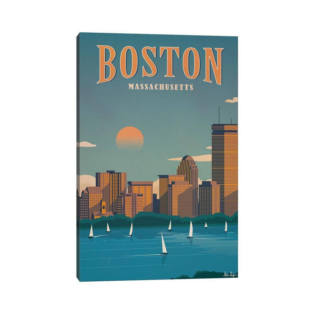 Photos - Wallpaper 48" x 32" x 1.5" Boston by IdeaStorm Studios Wall Canvas - iCanvas: Galler