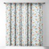 Ninola Design Citrus fruits Summer Blue 84" x 50" Single Panel Sheer Window Curtain - Deny Designs - 3 of 4