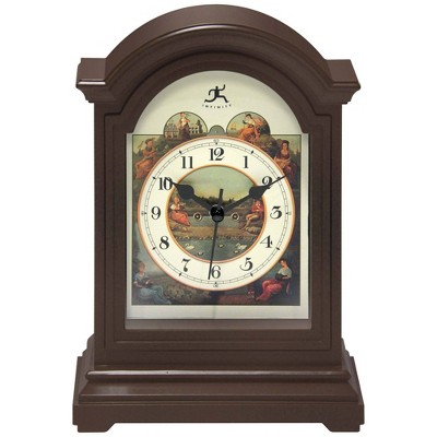 9" Old World Map Antique Tabletop Clock - Infinity Instruments