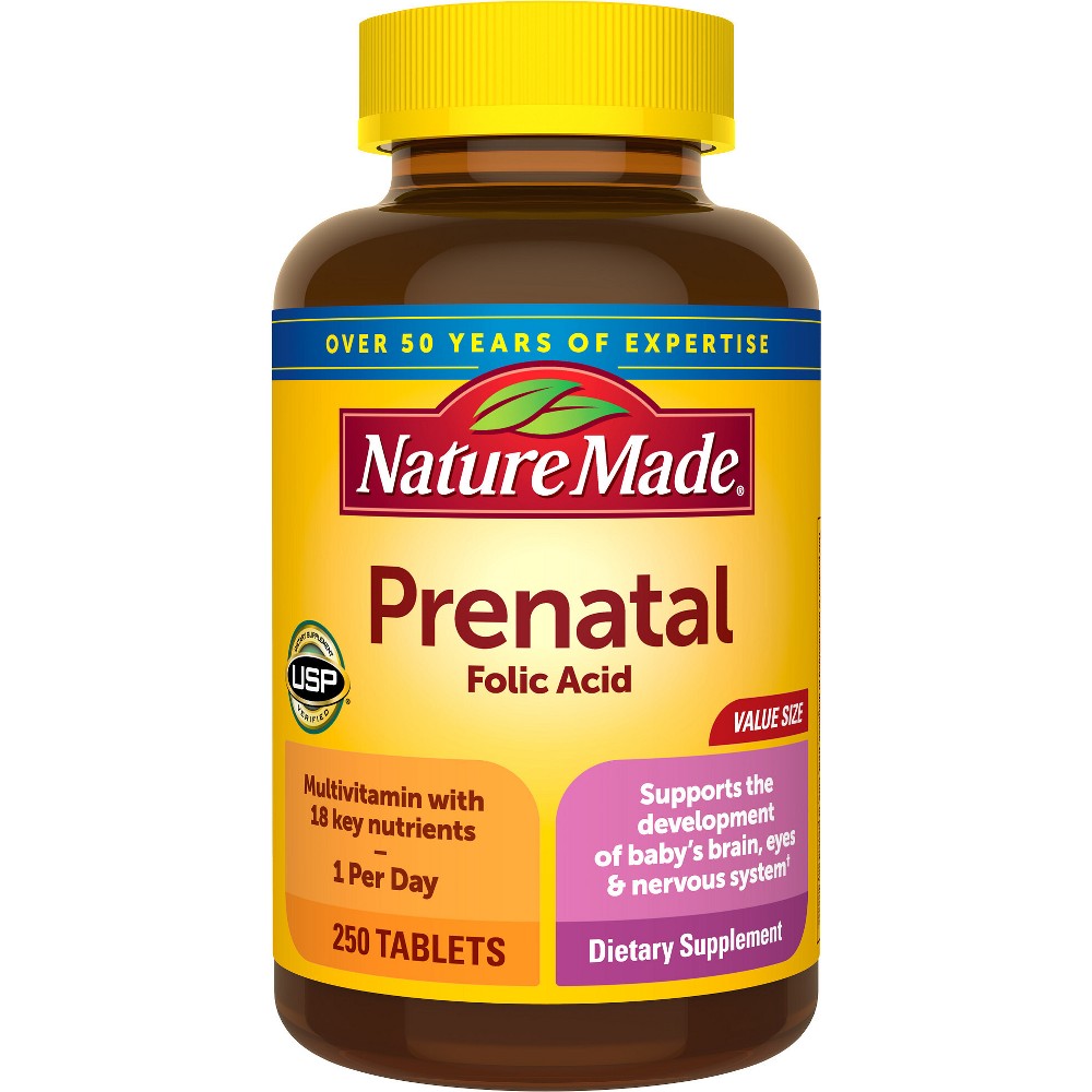 UPC 031604014353 product image for Nature Made Prenatal Multivitamin with Folic Acid, Prenatal Vitamin & Mineral Su | upcitemdb.com