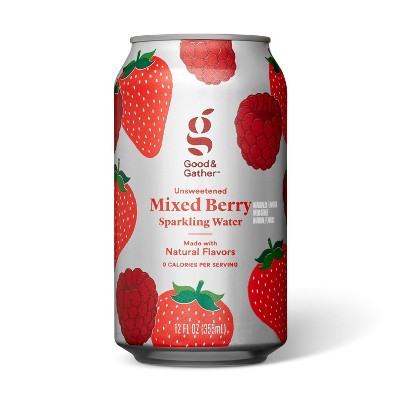 Mixed Berry Single Serve Sparkling Water - 12 fl oz - Good & Gather™