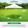 Caravan Canopy V-Series 10 x 10 Feet 2 Straight Leg Sidewall Kit & Sports V-Series 2 10 x 10 Feet Straight Pop-Up Leg Tent for Recreational Use - 4 of 4