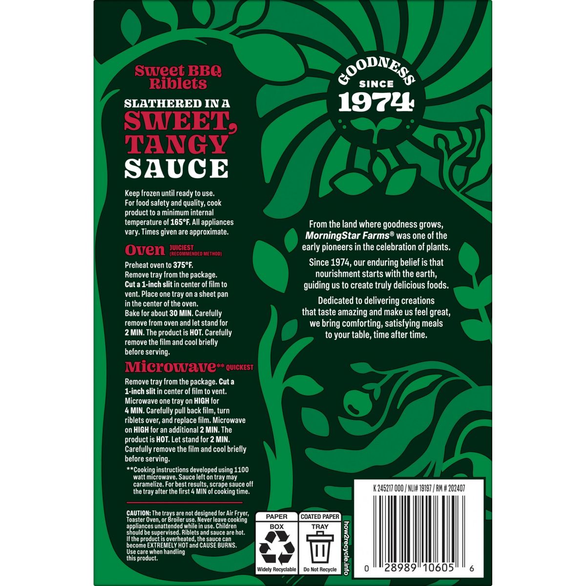 MorningStar Farms Vegan Frozen Sauced Riblets Sweet BBQ - 10oz/2ct - thumbnail 9