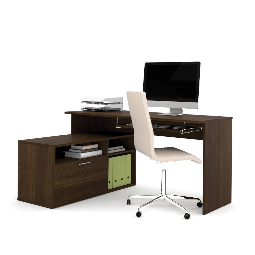 UPC 063753020169 product image for Modula LShaped Workstation Tuxedo - Bestar | upcitemdb.com