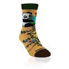 Panda Hugging Earth Socks from the Sock Panda (Ages 3-7) - 4 of 4