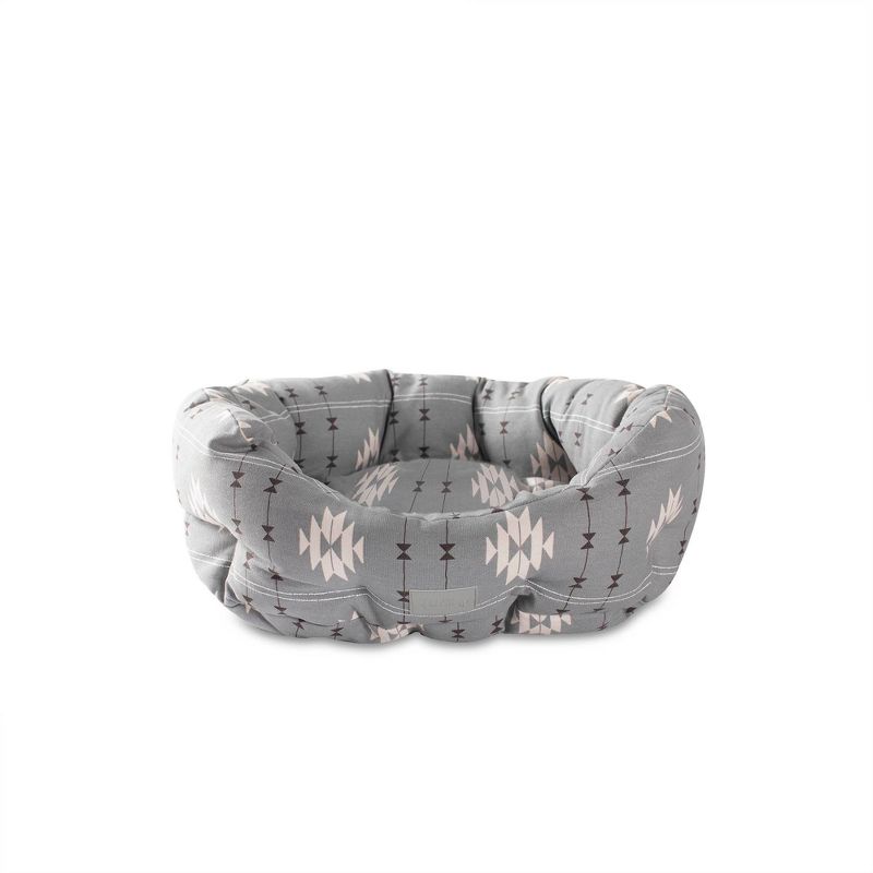 PetShop by Fringe Studio Geometric Round Cuddler Dog Bed - Gray, 1 of 11
