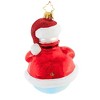 Christopher Radko 5.0 Inch Stout Snowball Snowman Holiday Tree Ornaments - 2 of 3