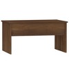 vidaXL Coffee Table Brown Oak Engineered Wood Medium Height-Adjustable - 3 of 4