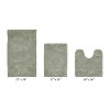 Granada 3 Piece Bath Rug Set 100% Premium Cotton Tufted Non-Slip Backing Bathmats for Bathroom, Super Soft Absorbent, Machine Washable - 2 of 4