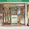 Besiost 96-In Closet Organizer with Wood Drawers, Closet System with Hanging Rods and Storage Shelves - 3 of 4
