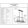 Urban Ambiance Luxury Transitional Chandelier 15.125''H x 42''W,  Midnight Black Finish,  Coronado Collection, UHP4282 - 3 of 4