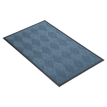 Blue Solid Doormat - (3'x4') - HomeTrax
