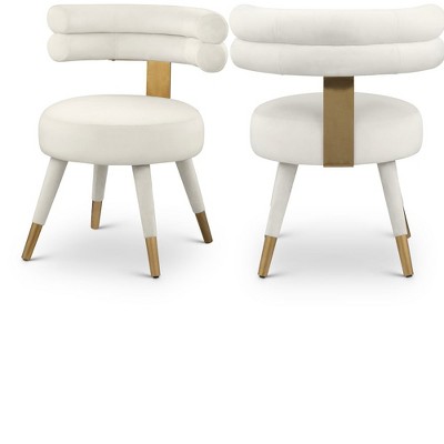 cream velvet/brushed gold