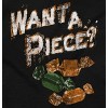Want a Piece Halloween Candy Humor Graphic T Shirt Men or Women Brisco Brands - 2 of 4