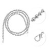 Unique Bargains Faux Pearl Handbag Strap Silver Tone 1 Pc - 3 of 4