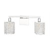 Elegant Lighting Phineas 2 light Chrome and Clear Crystals wall sconce - 3 of 4