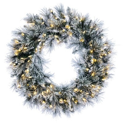 Vickerman Flocked Jackson Pine Artificial Wreath