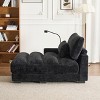 GDFStudio Rilara Modern Chenille Upholstered Recliner Chaise Lounge - 2 of 4