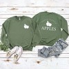 Simply Sage Market Women's Graphic Sweatshirt Fresh Picked Apples Front and Back - 3 of 4