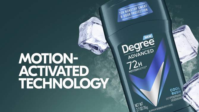 Degree Men Advanced Motionsense Cool Rush 72-Hour Antiperspirant &#38; Deodorant - 2.7oz/2pk, 6 of 8, play video