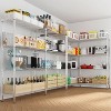 KTMBDW Storage Shelves, 58''W Wire Shelving Unit 4 Tier Metal Shelves for Storage Rack Metal Shelving for Pantry Shelves Kitchen Steel Shelving,Silver - 3 of 4
