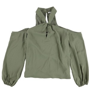 bar III Womens Keyhole Cold Shoulder Blouse - 1 of 2