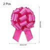 Unique Bargains Christmas Wedding Car Basket Gift Wrapping Large Organza Pull Bow 2 Pcs - 2 of 4