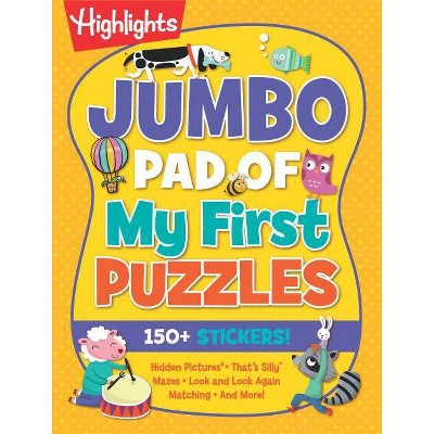 Jumbo Pad of My First Puzzles - (Highlights(tm) Jumbo Books &#38; Pads) (Paperback)