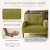 MOONMISS corduroy fabric, comfortable monochrome single person wide seat chair, suitable for living rooms and bedrooms - 2 of 4