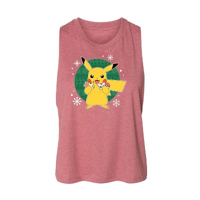 Women's Pokémon Official Cookie Taster Graphic Racerback Tank - Heather Mauve - Small