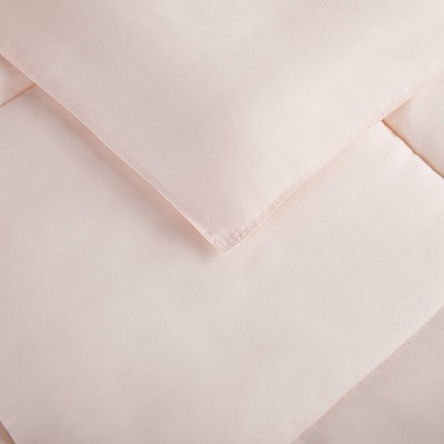 Blush Twin Microfiber Comforter and Sham Set