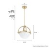 Hunter 12.75" Wedgefield Pendant Light Alturas Gold Finish Indoor Ceiling Light - 3 of 4