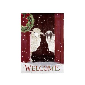 Evergreen Garden Flag Barn Friends Suede Double Sided Indoor Outdoor Decor 18" x 12.5" - 1 of 1