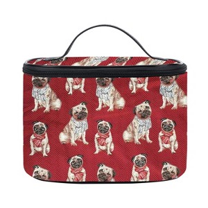 Signare USA Pug Dog Red Toiletry Vanity Bag - 1 of 1