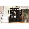 43.3'' Entryway Bench with Coat Rack, 3-in-1 Design and Adjustable Shelves, Hall Tree with 7 Hooks for Entrance, Living Room - 4 of 4