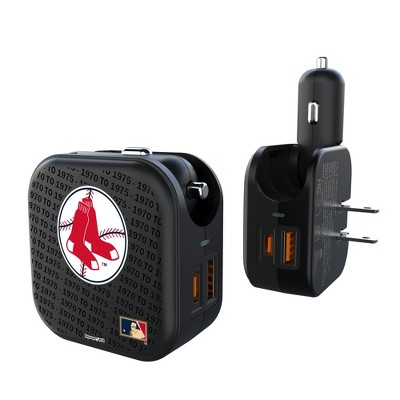MLB Cooperstown East Teams Text Backdrop 18-Watt 2 in 1 USB A/C Charger