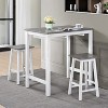3 Pieces Counter Set Hanging Stool Easy To Clean For Small Space - 3 of 4
