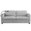GlasFlength Seating Sets, Versatile Striped Sectional, Ideal for Entertaining, Classic and Comfortable, Gray, 72.8"*30.7"*33" - 3 of 4