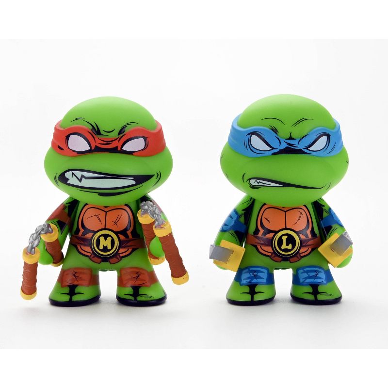 NECA Teenage Mutant Ninja Turtles Leonardo &#38; Michelangelo 3&#34; Vinyl Figures - 2pk, 1 of 5
