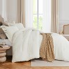 BAGOKIE 2/3 Pieces Seersucker Lightweight Bedding Comforter Set - 2 of 4