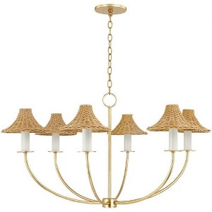 Mitzi Twila 6 - Light Chandelier in  Vintage Gold Leaf - 1 of 1