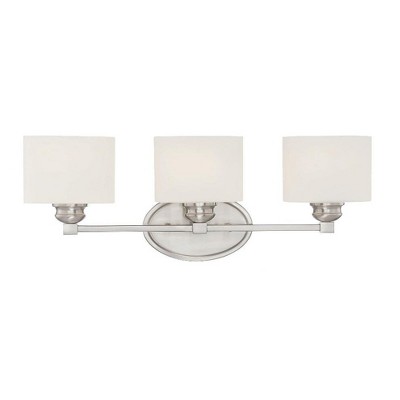 Savoy House Kane 3 - Light Vanity in  Satin Nickel