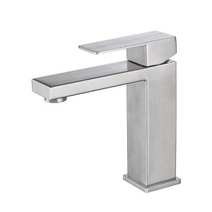 ChicFurnit Bathroom Sink Faucet Single Handle Waterfall Design with Hot and Cold Function for Bathroom, Silver, 11"*7.5"*2.4" - 1 of 4