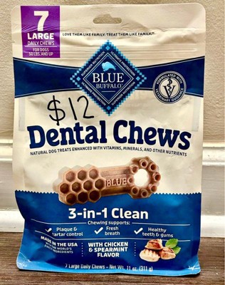 blue buffalo chewing tobacco Farm to Can They contain no meat or bone meal Blue Buffalo Dental Chew Small