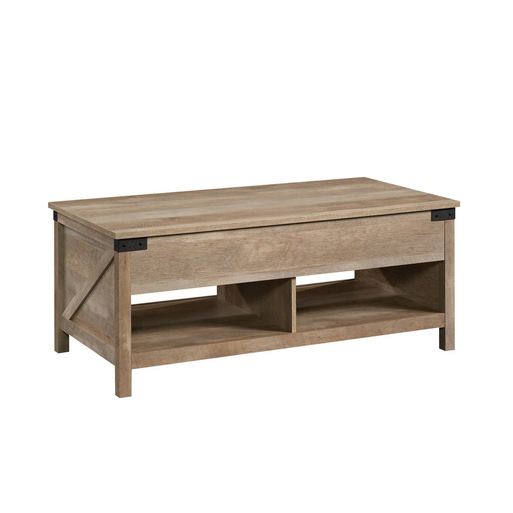 Photos - Coffee Table Sauder Bridge Acre Rustic Farmhouse Lift Top  Lintel Oak - : Hi 