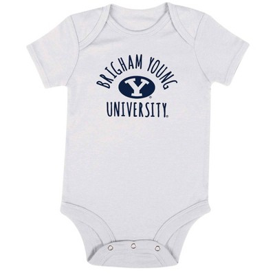 NCAA BYU Cougars Infant Boys&#39; Short Sleeve 3pk Bodysuit Set - 6-9M_1