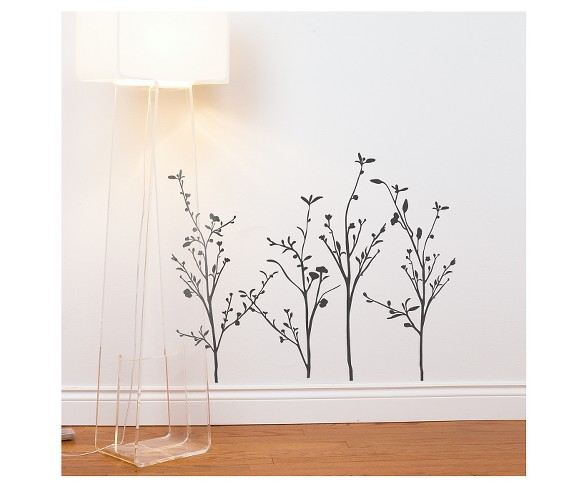 Spring Branches Wall Decal - Charcoal