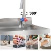 Coucheta Freestanding Single Bowl Utility Sink,Stainless Steel, Commercial w/ Hot & Cold Faucet for Kitchen, Laundry & More - 3 of 4